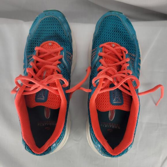 Brooks Launch Women’s 8.5 Running Shoes Teal Coral Lightweight Neutral Cushion - Picture 5 of 9